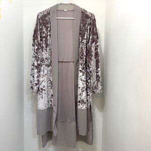 Urban Outfitters Flowy Velvety Silky Kimono Overshirt Large